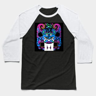 cougar with smile face in ancient pattern in el salvador Baseball T-Shirt